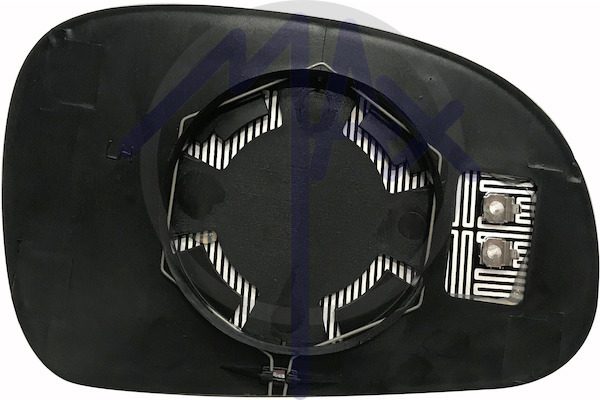 Rear-view mirror glass left, heated blue aspherical