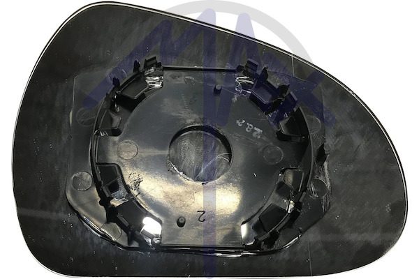 Left rear-view mirror glass, chrome aspherical