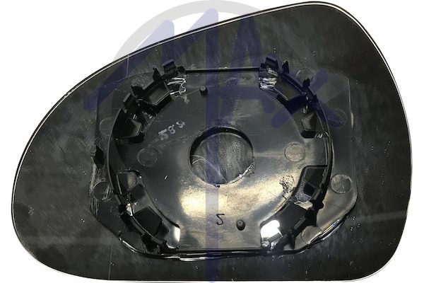 Rear-view mirror glass, right, convex chrome