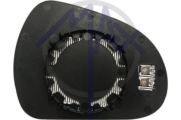 Left rear-view mirror glass, aspherical chrome, heated