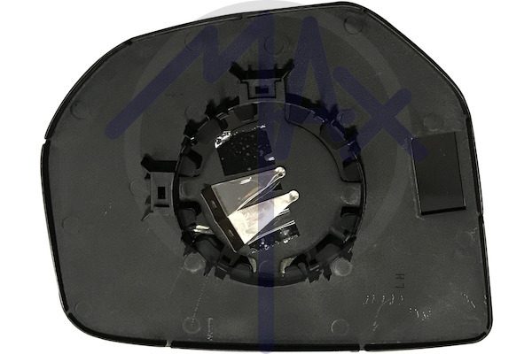 Rear-view mirror glass, left, convex chrome
