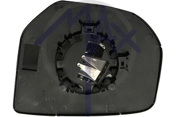 Rear-view mirror glass, right, convex chrome