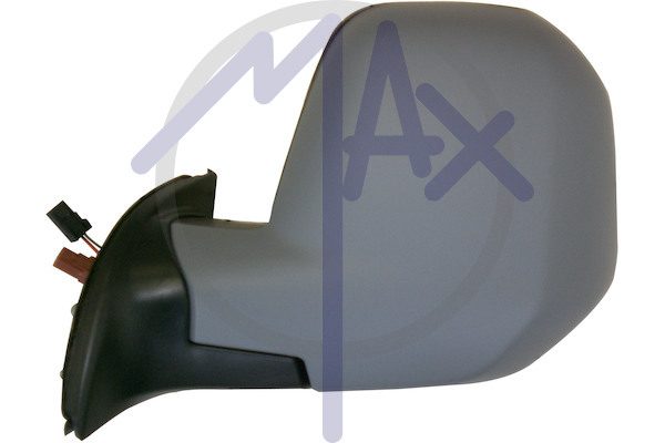 Specchietto retrovisore esterno sinistro, elettrico, calotta da verniciare, ripiegabile elettricamente, vetro convesso cromato riscaldato