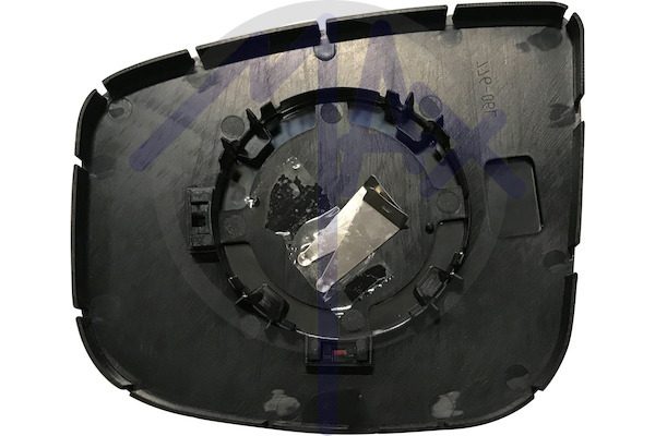 Rear-view mirror glass, left, convex chrome