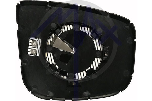 Right rear-view mirror glass, convex chrome, heated