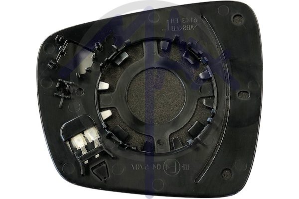 Right rear-view mirror glass, convex chrome, heated