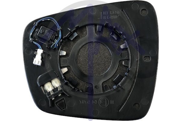 Right rear-view mirror glass, heated chrome convex, with BLIS system (blind spot)