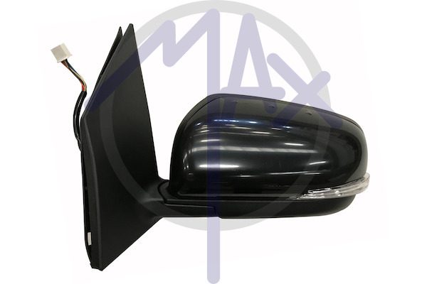 Specchietto retrovisore esterno sinistro, elettrico, calotta da verniciare, con freccia, ripiegabile elettricamente, con sensore temperatura, vetro convesso cromato riscaldato