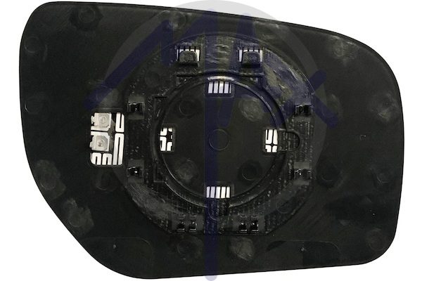 Left rear-view mirror glass, convex chrome, heated