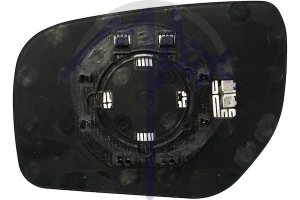 Right rear-view mirror glass, convex chrome, heated