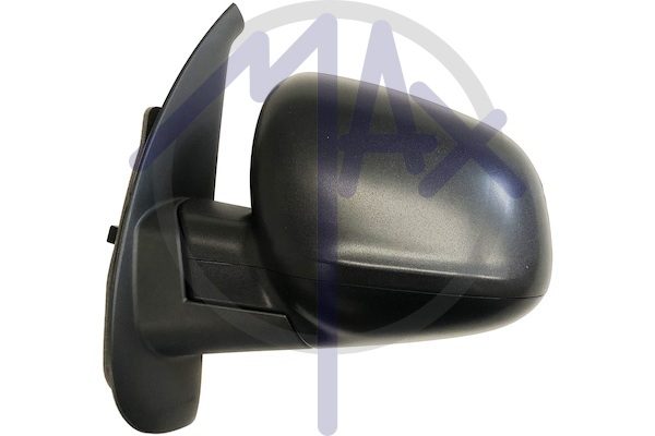 Specchietto retrovisore esterno sinistro, elettrico, calotta nera, vetro asferico cromato riscaldato, 5 pin