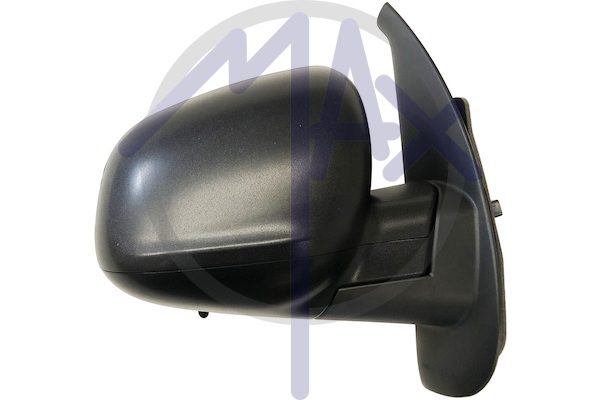 Specchietto retrovisore esterno destro, elettrico, calotta nera, con sensore temperatura, vetro asferico cromato riscaldato, 7 pin