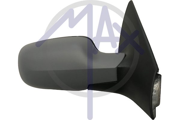 Right outer rear-view mirror, electric, cover to be painted, with temperature sensor, heated chrome convex glass