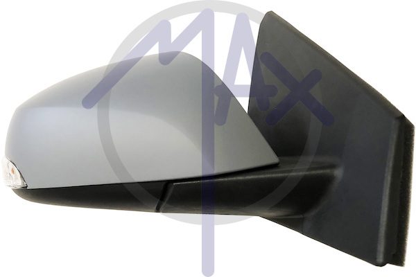 Specchietto retrovisore esterno destro, elettrico, calotta da verniciare, con freccia, ripiegabile elettricamente, vetro convesso cromato riscaldato, 5 porte, 8 pin