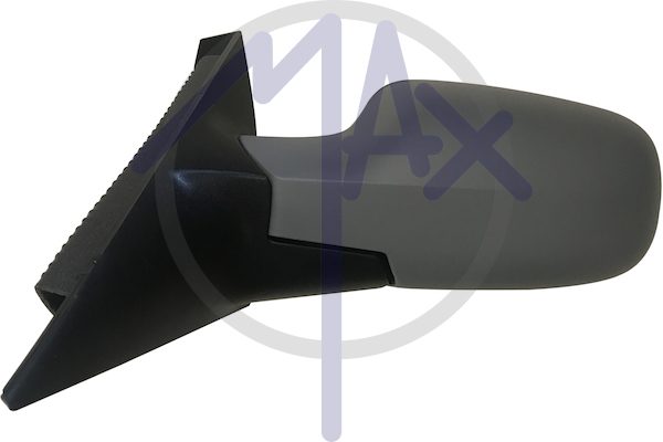Exterior rear-view mirror, left, electric, cover for painting, heated aspherical chrome glass