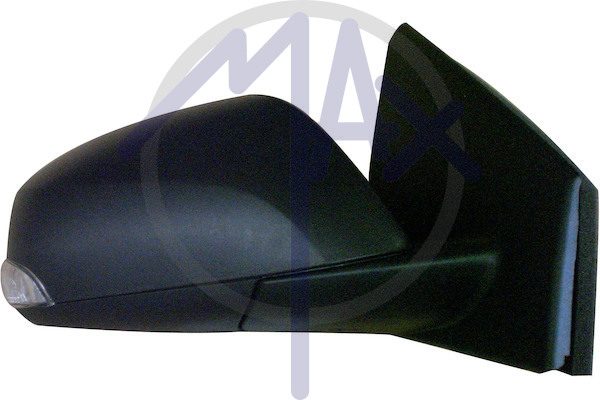 Specchietto retrovisore esterno destro, elettrico, calotta nera, con freccia, vetro convesso cromato riscaldato, 5 porte, 7 pin