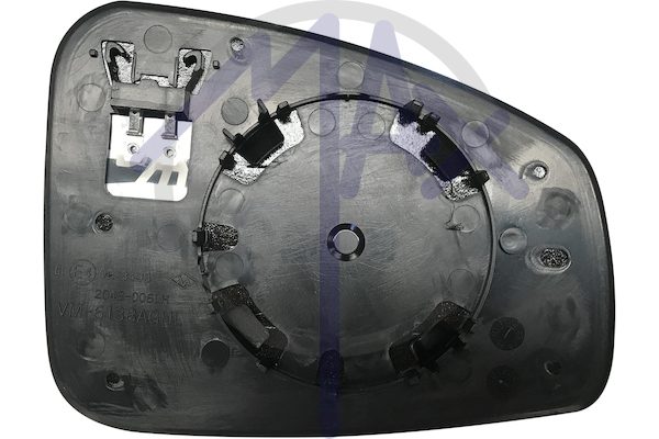 Left rear-view mirror glass, aspherical chrome, heated