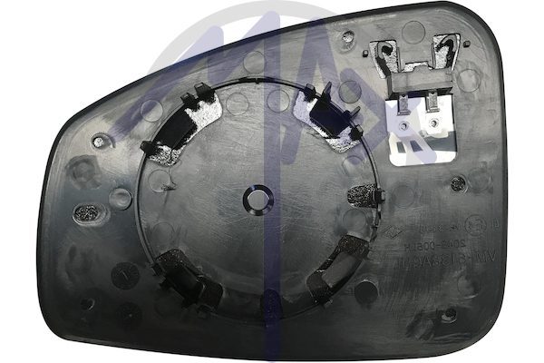Right rear-view mirror glass, convex chrome, heated