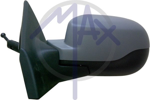 Left outer rear-view mirror, cable adjustment, cover to be painted, chrome aspherical glass