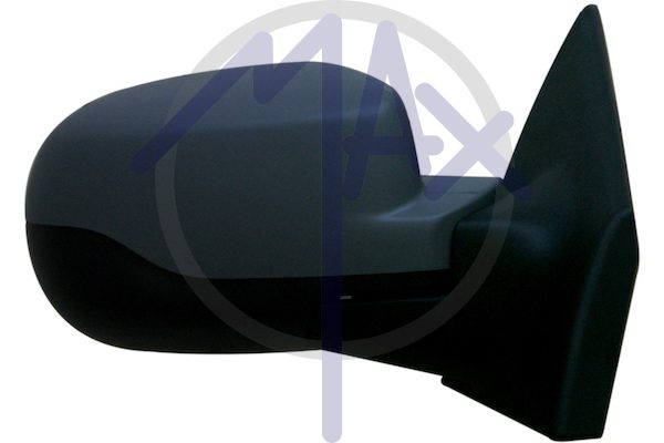 Outer rear-view mirror right, electric, cap to be painted, with temperature sensor, heated chrome convex glass, 7 pin