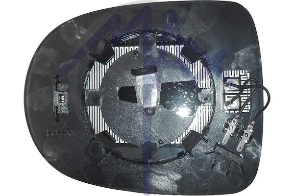 Rear-view mirror glass, right, heated aspherical chrome