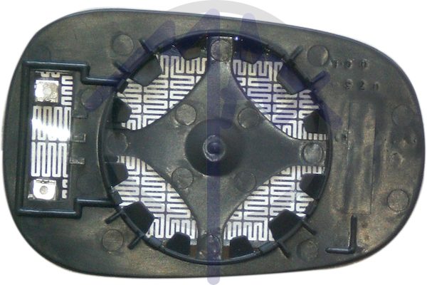 Left rear-view mirror glass, aspherical chrome, heated