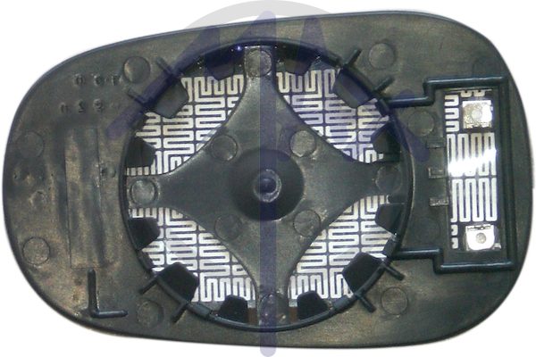 Right rear-view mirror glass, convex chrome, heated