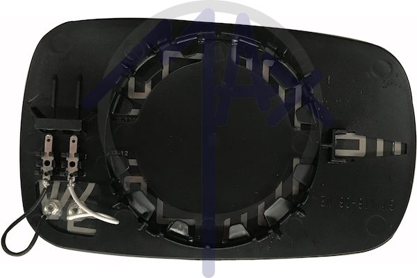 Left rear-view mirror glass, aspherical chrome, heated
