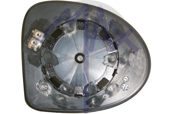 Left rear-view mirror glass, chrome aspherical