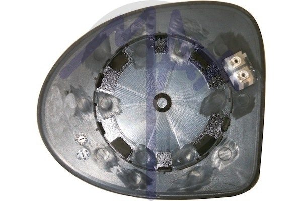 Right rear-view mirror glass, convex chrome, heated