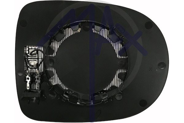 Left rear-view mirror glass, aspherical chrome, heated