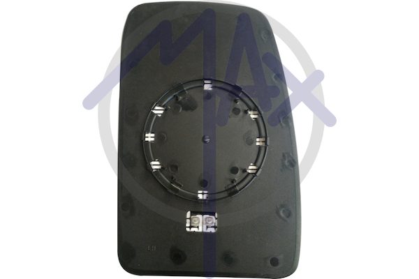 Vetro specchietto retrovisore sinistro, convesso cromato riscaldato, doppio vetro parte superiore
