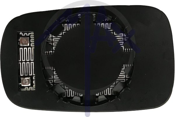 Left rear-view mirror glass, aspherical chrome, heated
