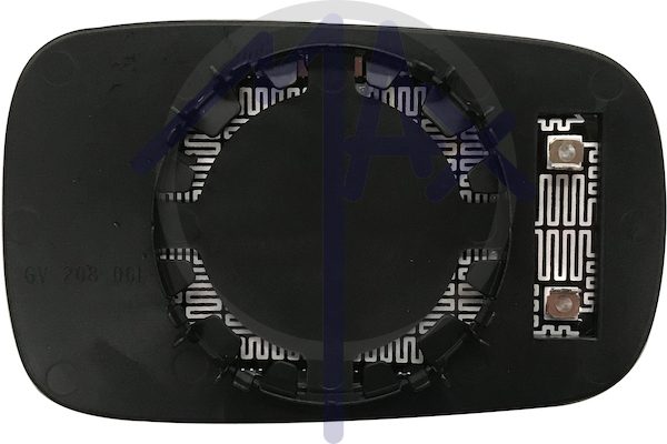 Rear-view mirror glass left, heated blue aspherical