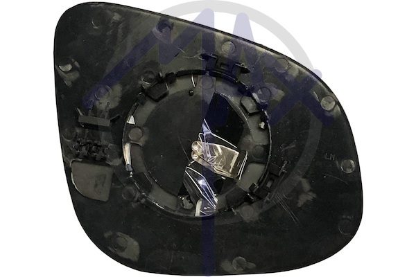 Left rear-view mirror glass, chrome aspherical
