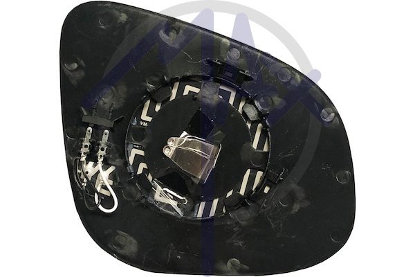 Left rear-view mirror glass, aspherical chrome, heated