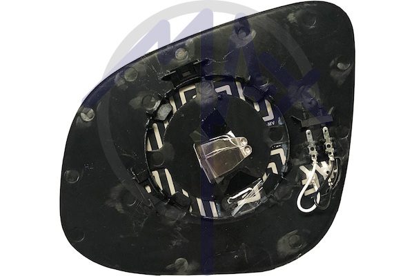 Rear-view mirror glass, right, heated aspherical chrome