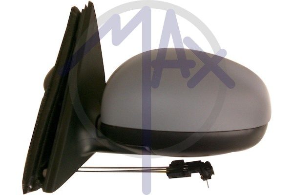 Left outer rear-view mirror, cable adjustment, cover to be painted, chrome aspherical glass