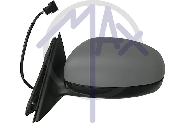 Exterior rear-view mirror, left, electric, cover for painting, heated aspherical chrome glass