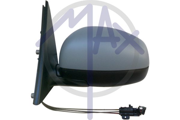 Left outer rear-view mirror, cable adjustment, cover to be painted, chrome aspherical glass