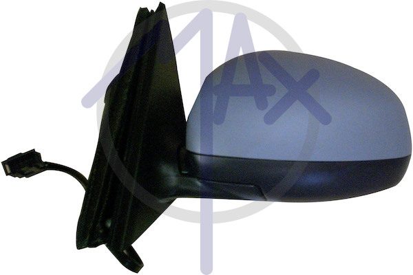 Exterior rear-view mirror, left, electric, cover for painting, heated aspherical chrome glass