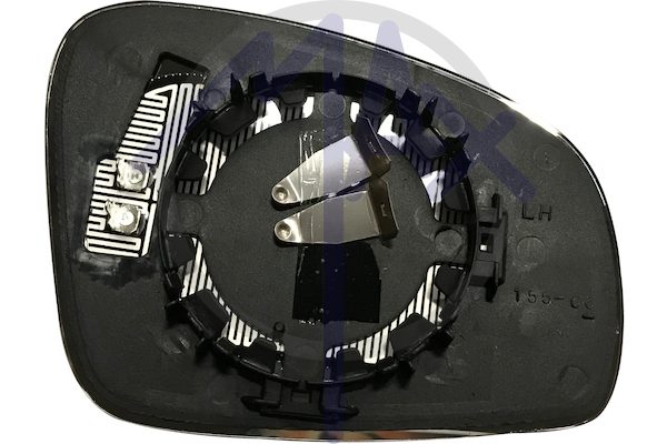 Left rear-view mirror glass, aspherical chrome, heated