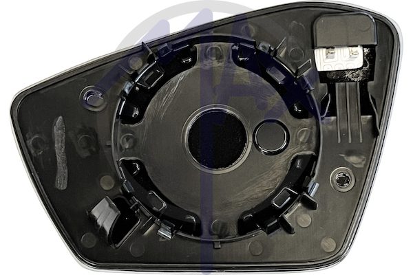 Right rear-view mirror glass, convex chrome, heated
