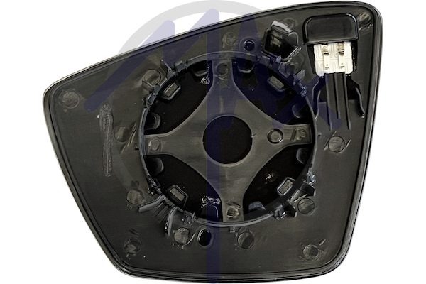 Right rear-view mirror glass, convex chrome, heated