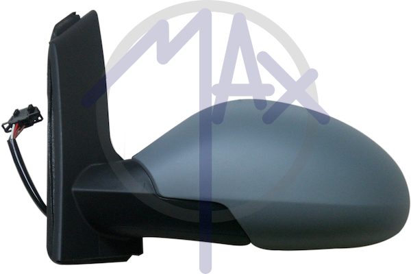 Exterior rear-view mirror, left, electric, cover for painting, heated aspherical chrome glass