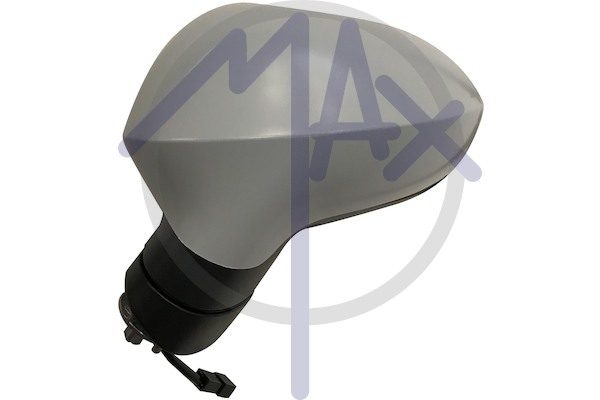 Exterior rear-view mirror, left, electric, cover for painting, heated convex chrome glass