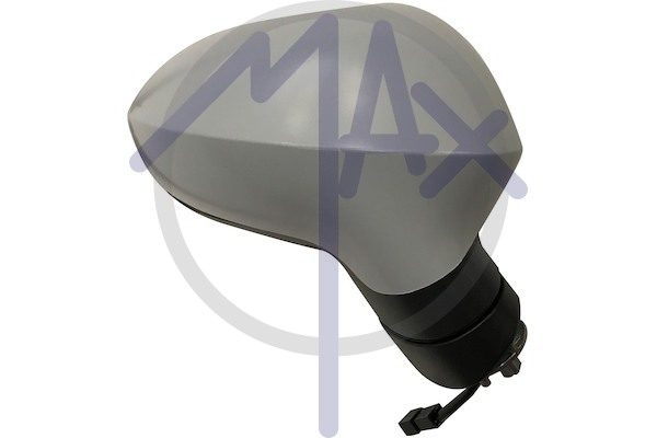 Exterior rear-view mirror, right, electric, cover for painting, heated convex chrome glass
