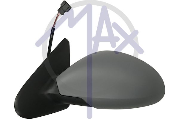 Exterior rear-view mirror, left, electric, cover for painting, heated aspherical chrome glass