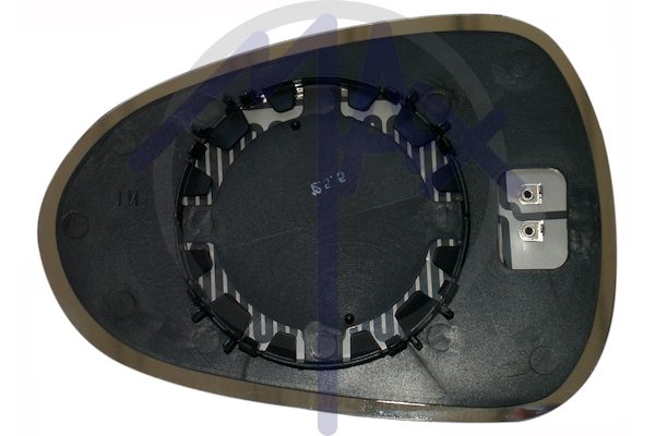 Right rear-view mirror glass, convex chrome, heated