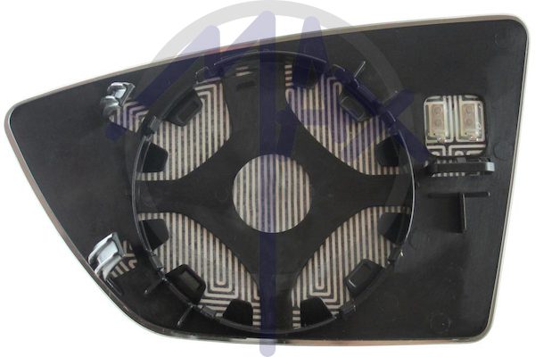 Right rear-view mirror glass, convex chrome, heated
